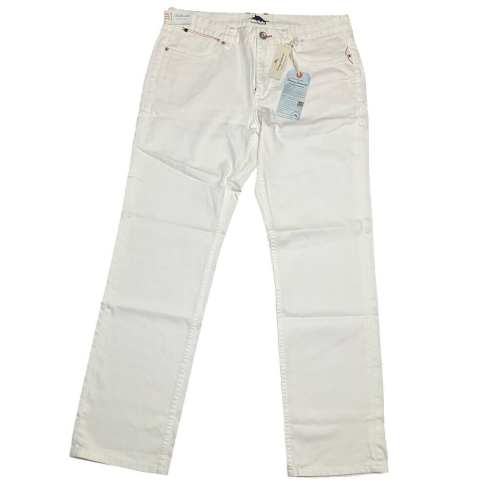 Vintage Tommy Bahama Mens Jeans Hendrix Authentic White Denim 35 X 32 NWT
